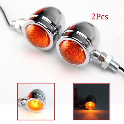 12v chrome motorcycle turn - 2x,