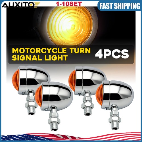 Chrome motorcycle turn signal - motorcycle,