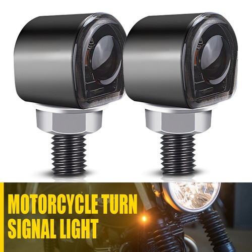Black motorcycle amber led - black,