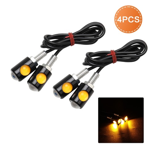 Amber motorcycle led turn - 4x,